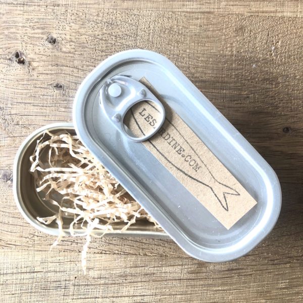 Collana "la Sardina" in ceramica riga blu - immagine 4