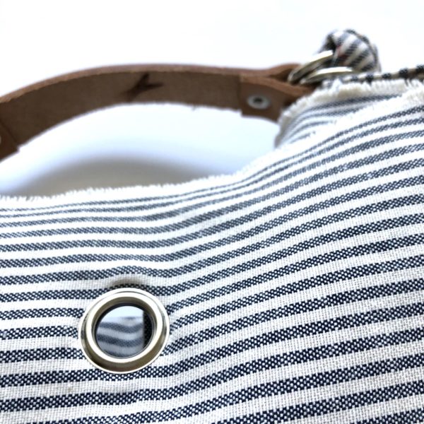 Borsa "Mandillo Bag" riga bianca e blu - immagine 3