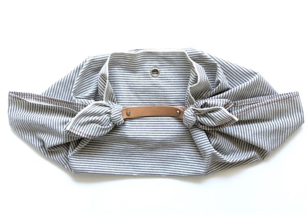 Borsa "Mandillo Bag" riga bianca e blu - immagine 2
