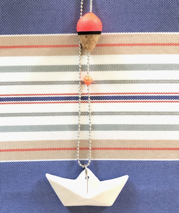 Collana "Paper boat” barchetta di carta  galleggiante