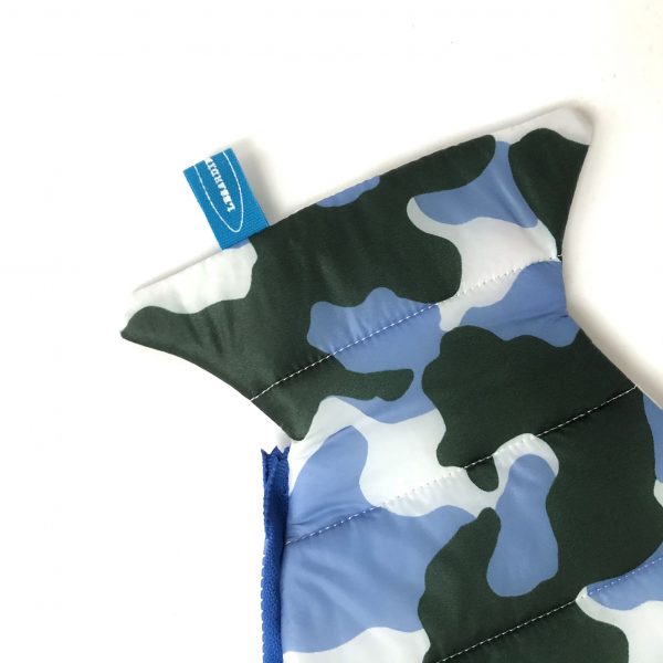 Pesce pochette "the fish ring" camouflage azzurro verde - immagine 2