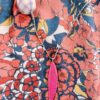 Collana "la Sardina" rosa con pallina in tessuto - immagine 2