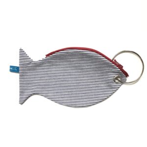 Pesce pochette "the fish ring" riga fine Blu