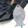 Pesce pochette "the fish ring" riga fine Blu - immagine 2