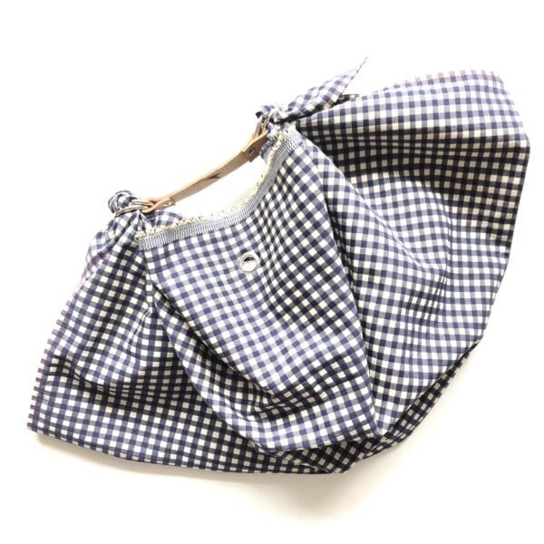 Pesce pochette "the fish ring" vichy blu - immagine 2