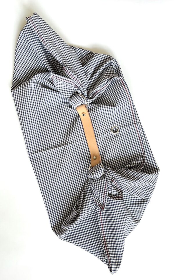 Borsa "Mandillo Bag Vichy ” BLU - immagine 4