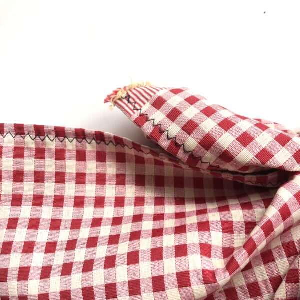 Borsa "Mandillo Bag Vichy ”mini Clara Rosso - immagine 2