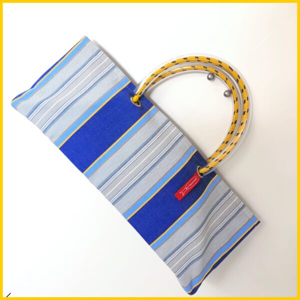 Borsa "Palette" riga Blu