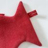 Pesce pochette "the fish ring" velluto a coste rosso - immagine 2