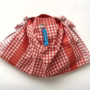 Borsa "Mandillo bag" mini vichy arancio