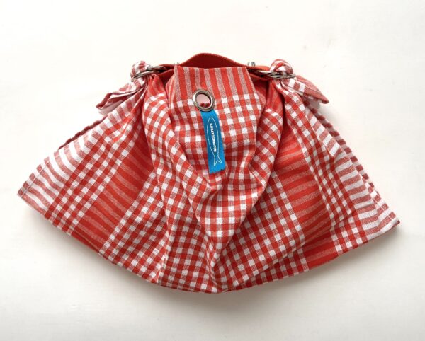 Borsa "Mandillo bag" mini vichy arancio