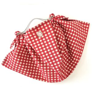 Borsa "Mandillo Bag Vichy ”mini Clara Rosso