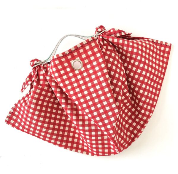 Borsa "Mandillo Bag Vichy ”mini Clara Rosso