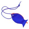 Pesce pochette "the fish STRING" blu con cima rosso/blu