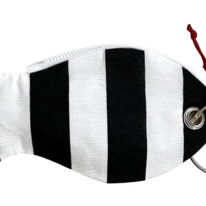 Pesce pochette “the fish ring”cerniera Bianca