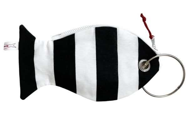 Pesce pochette “the fish ring”cerniera Bianca