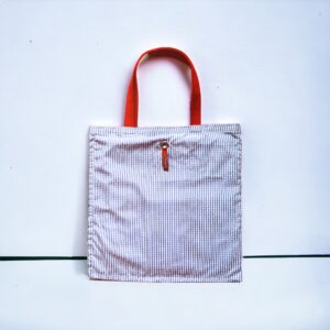 Borsa "La sportina" vichy azzurro