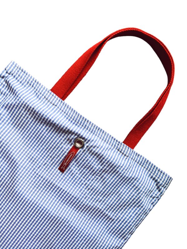 Borsa "La sportina" vichy azzurro - immagine 2