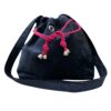 Borsa "Colette" a tracolla  velluto melanzana - immagine 4