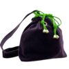 Borsa "Colette" a tracolla  velluto melanzana