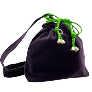 Borsa "Colette" a tracolla  velluto melanzana