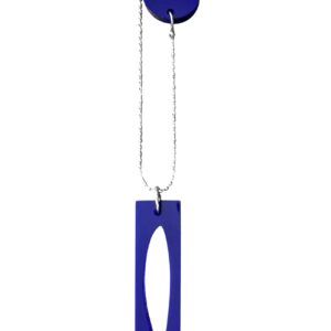 Collana "la Sardina" blu  in plexiglass